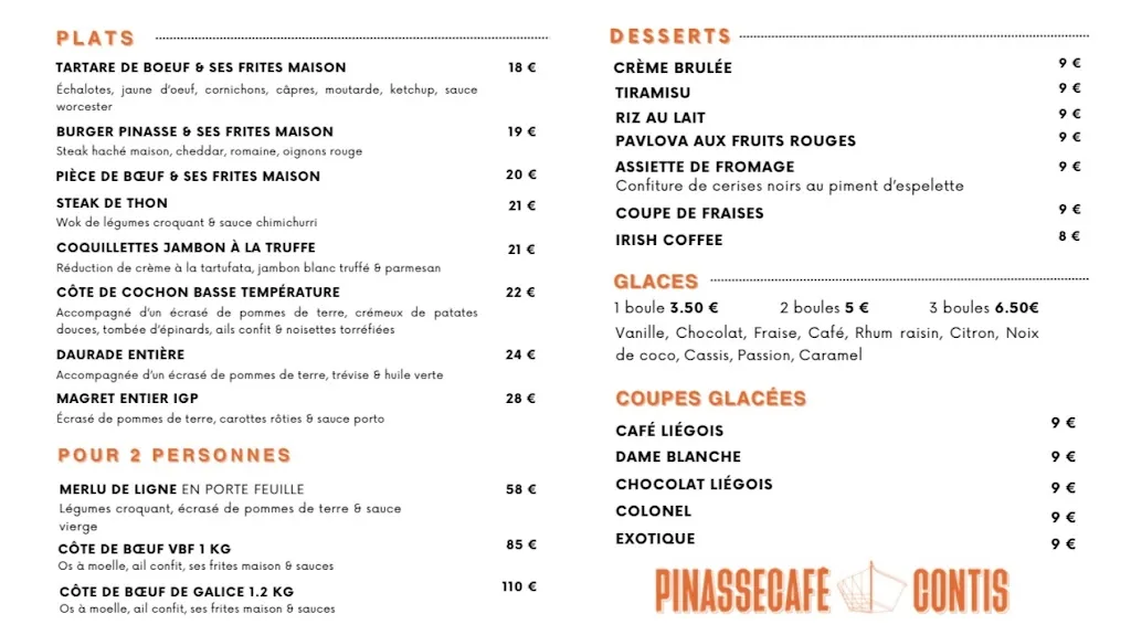 Menü_Pinasse Café Contis_Saint-Julien-en-Born_Bild_1