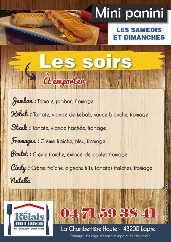 Menu_Relais Du Lignon_Lapte_image_1