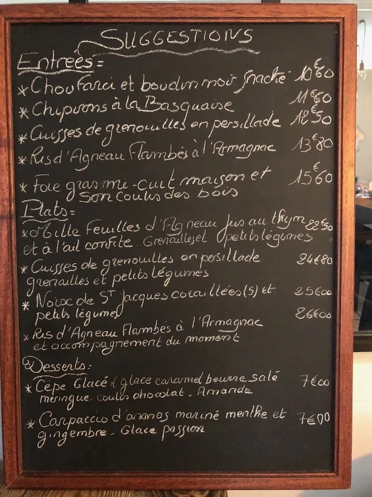 Menu_Bar Restaurant Les Chenes_Saint-Julien-en-Born_image_1