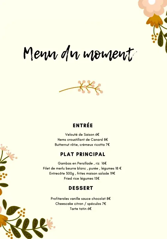 Menu_La Penida restaurant_Saint-Julien-en-Born_image_2