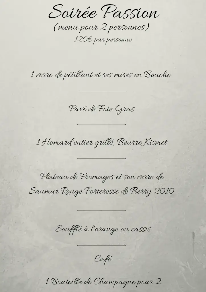 Menu_La Cuisine Du Château De Verrière_Bournand_image_2