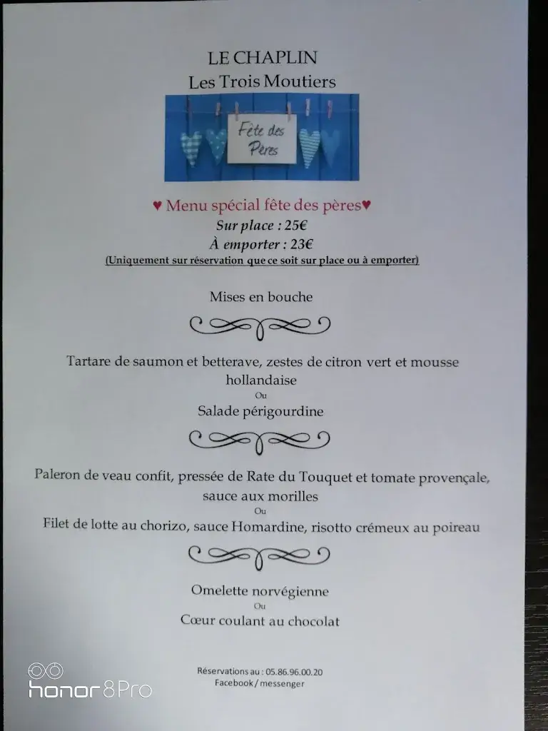 Menu_Restaurant Le Chaplin_Trois-Moutiers_image_3