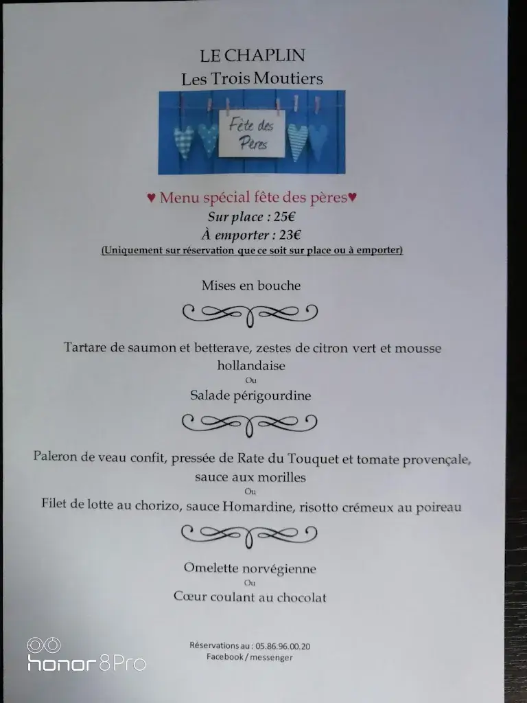Menu_Restaurant Le Chaplin_Trois-Moutiers_image_4