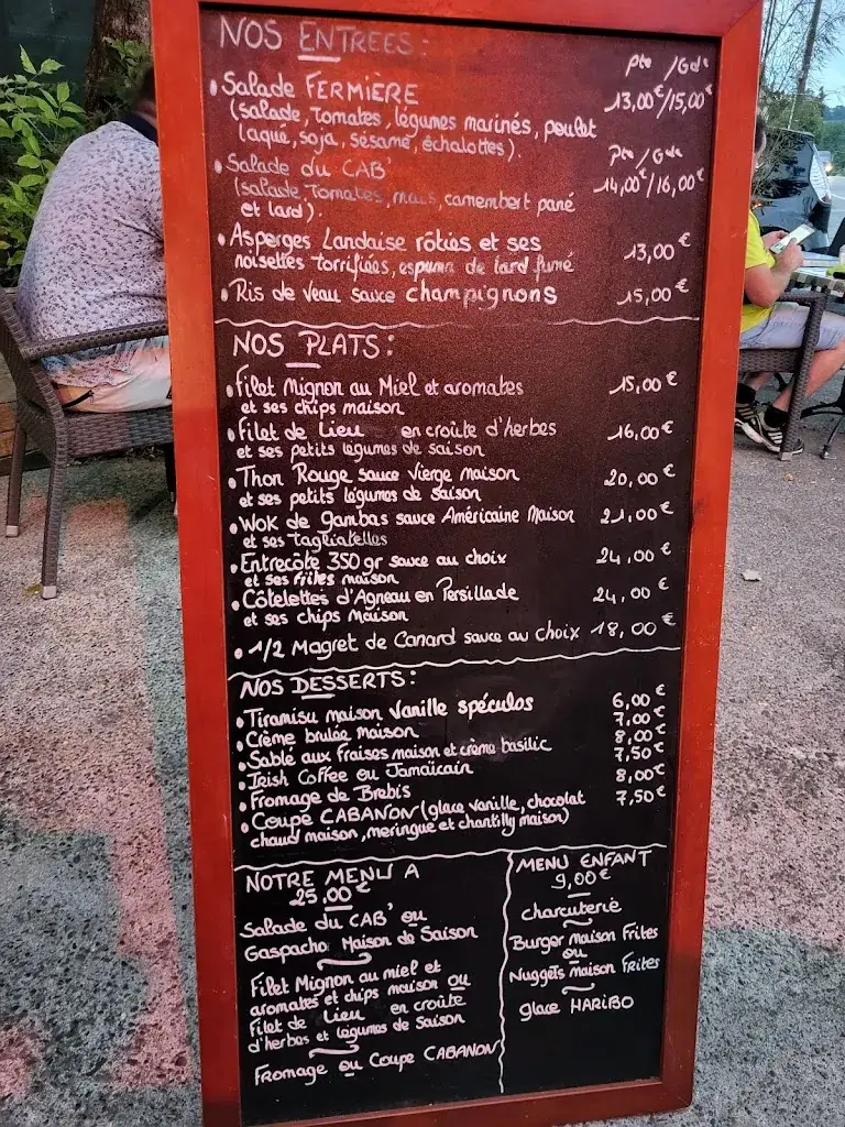 Menü_Le cabanon_Monein_Bild_2