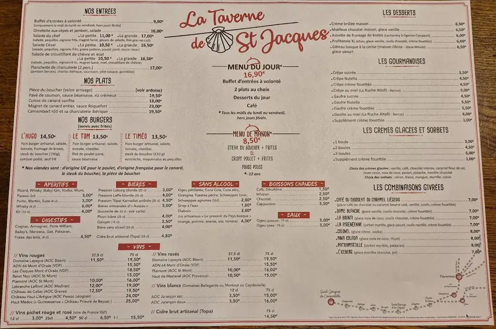 Menu_Taverne de St Jacques_Navarrenx_image_2