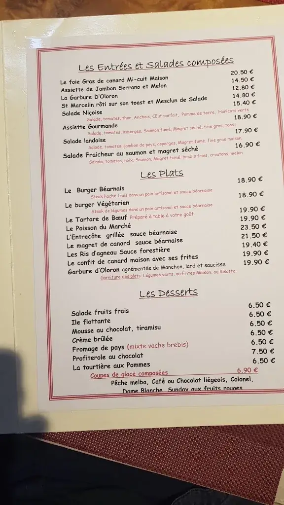 Menu_Le Trinquet_Oloron-Sainte-Marie_image_1