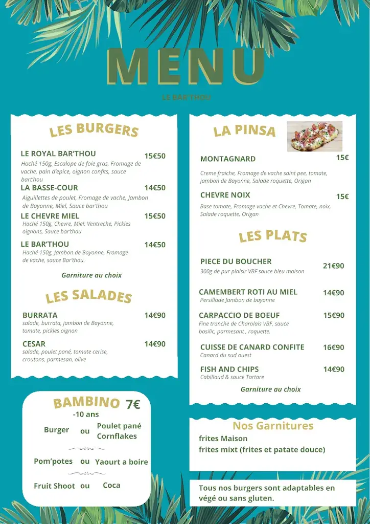 Menu_Le Bar'Thou_Oloron-Sainte-Marie_immagine_1