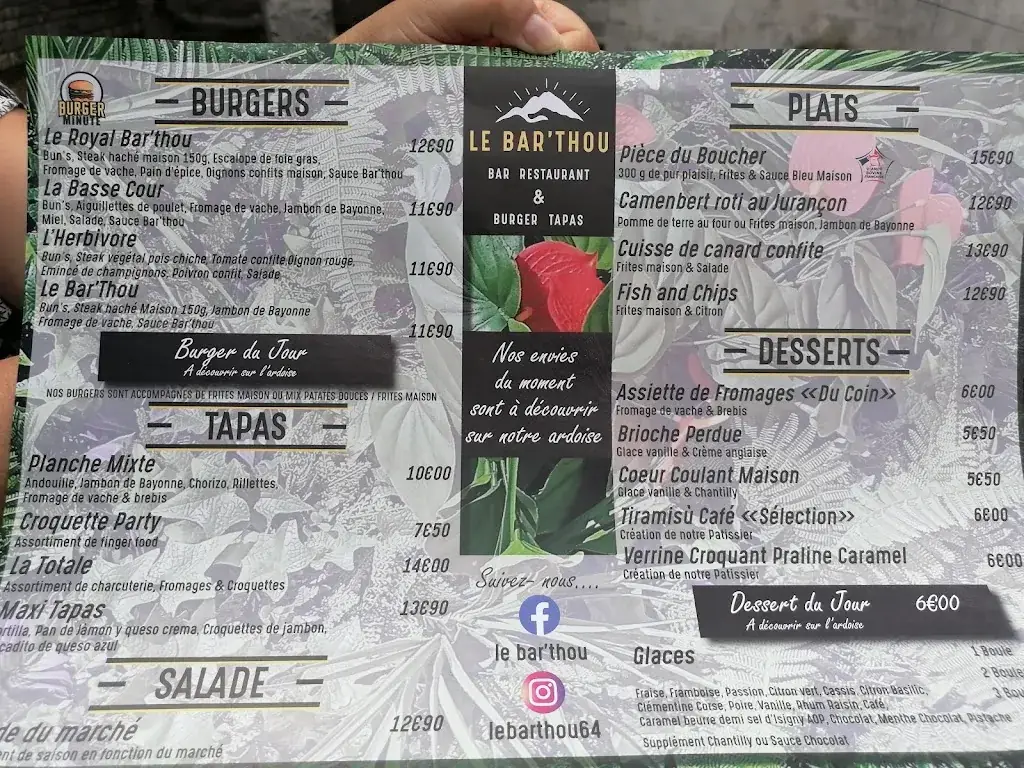 Menu_Le Bar'Thou_Oloron-Sainte-Marie_immagine_3