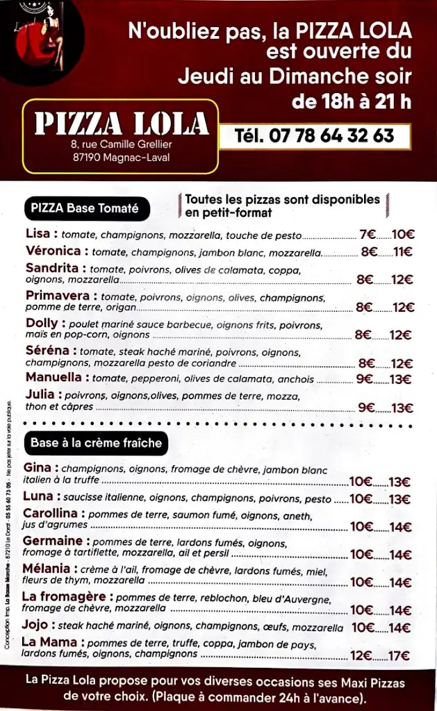 Menu_Pizza Lola_Magnac-Laval_image_1