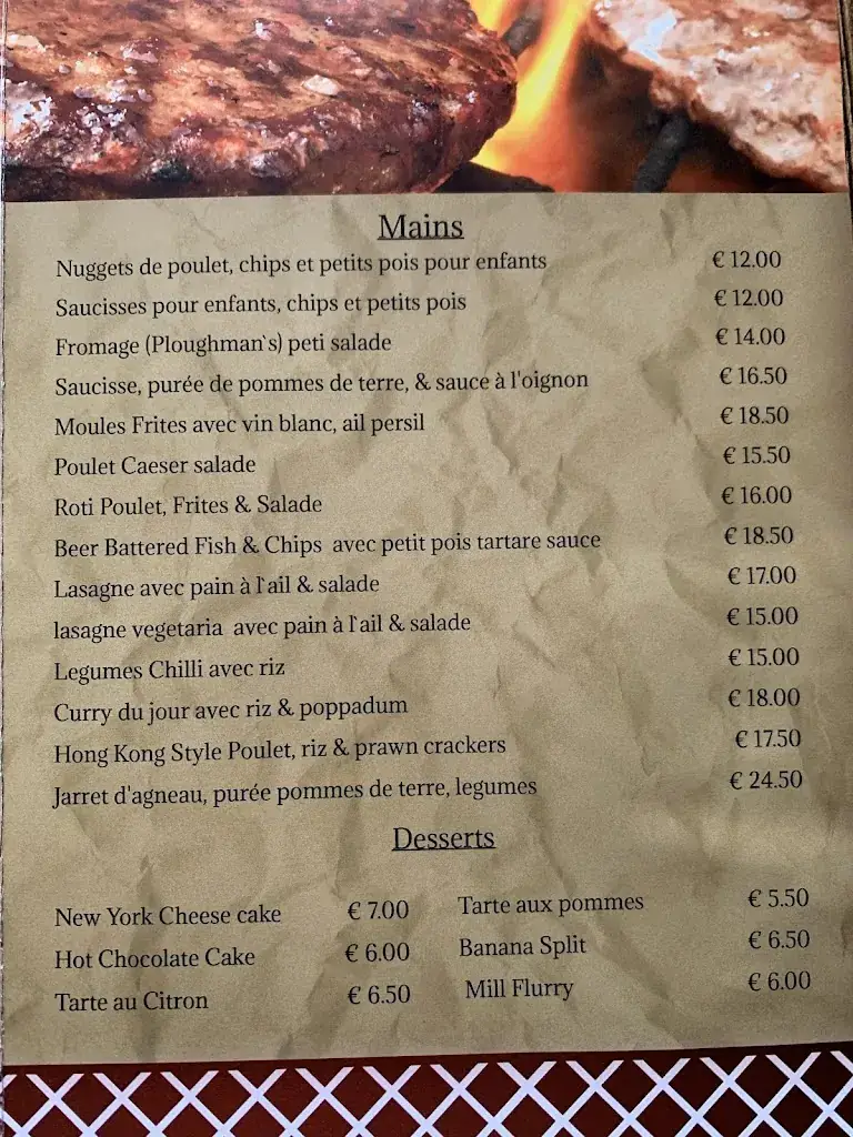 Menu_The Mill_Rancon_image_1