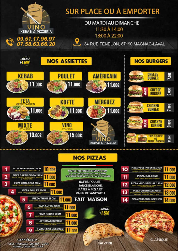Menu_Restaurant Vino Kebab pizzeria_Magnac-Laval_image_1
