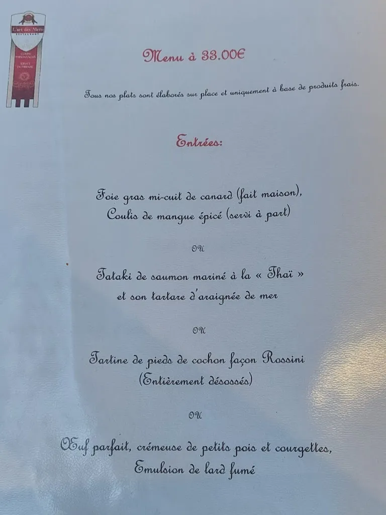 Menu_L'Art des Mets_Feuillade_image_1