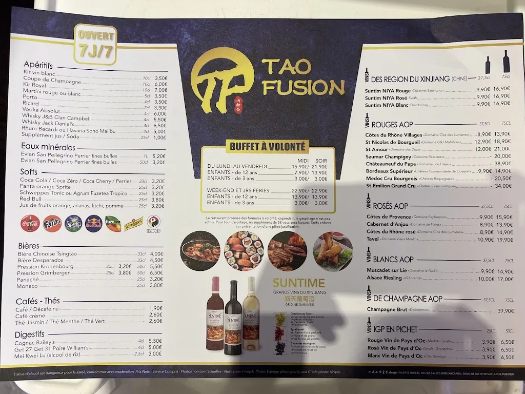 Menu_Tao Fusion_Malemort_image_1