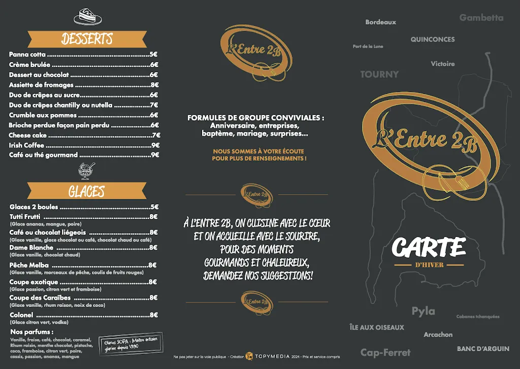 Menu_L'Entre 2B - Restaurant_Marcheprime_image_2