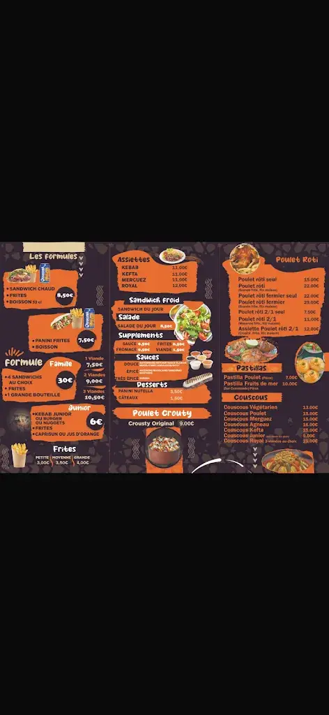 Menu_Chez Majda Marcheprime kebab couscous poulet crousty_Marcheprime_image_1