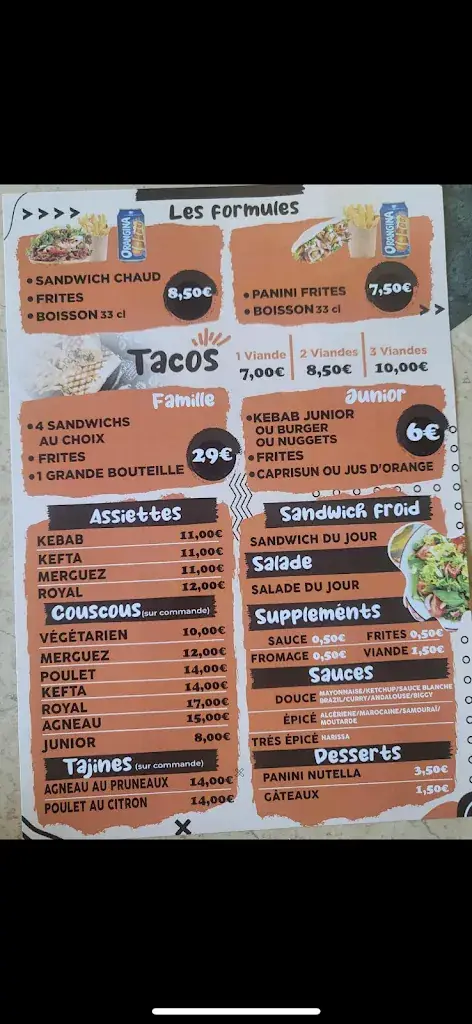 Menu_Chez Majda Marcheprime kebab couscous poulet crousty_Marcheprime_image_3