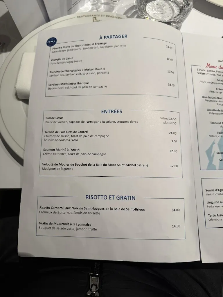 Menu_Brasserie Irma - Bocuse_Annecy_image_3