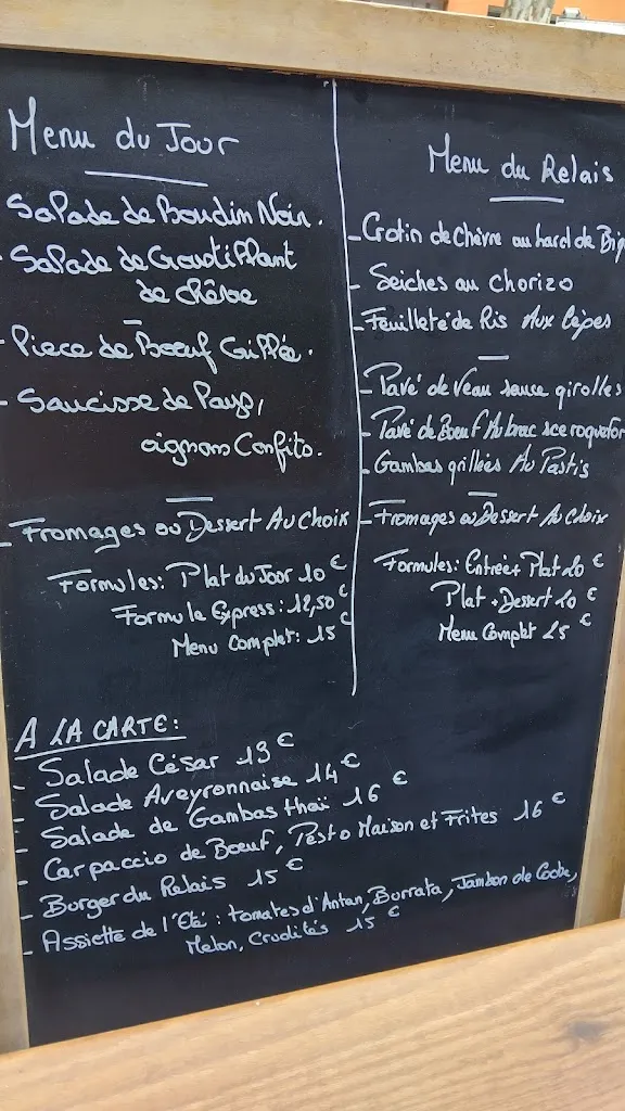 Menu_Le Relais de Marcillac_Marcillac-Vallon_image_4