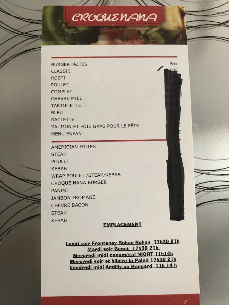 Menu_CROQUE NANA_Mauzé-sur-le-Mignon_immagine_2