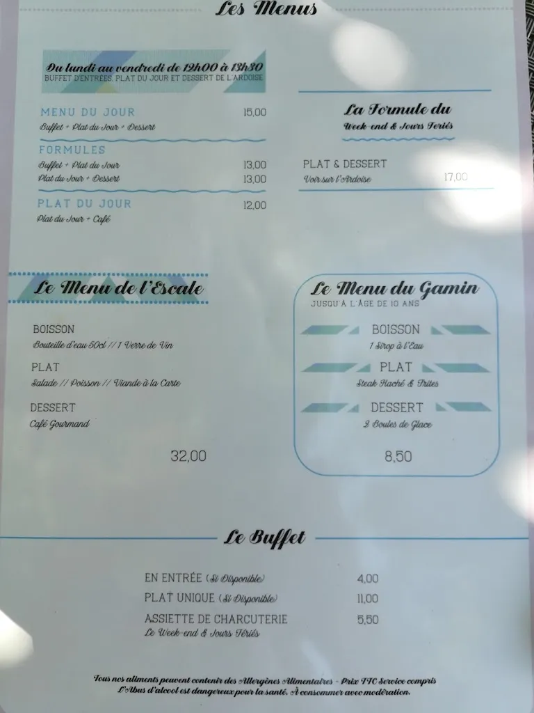 Menu_RESTAURANT L' ESCALE_Médis_image_3