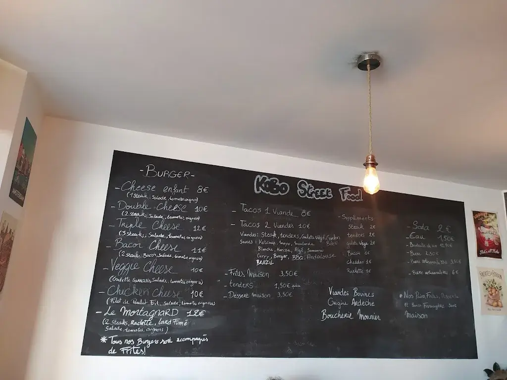 Menu_Kobo Street Food : Burgers & Tacos à Lavilledieu_Lavilledieu_immagine_2