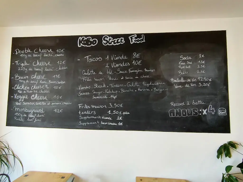 Menu_Kobo Street Food : Burgers & Tacos à Lavilledieu_Lavilledieu_immagine_3