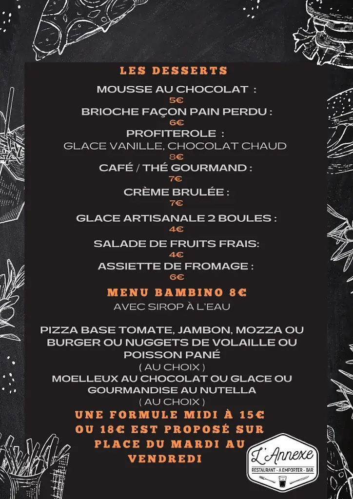 Menu_L'Annexe Pizzas Burgers Rhumerie Migné-Auxances_Migné-Auxances_image_3