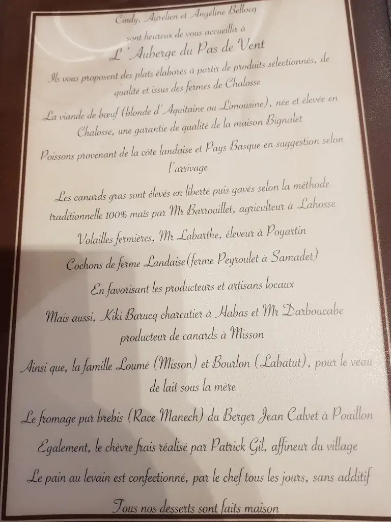 Menu_L'Auberge du Pas de Vent_Pouillon_image_3