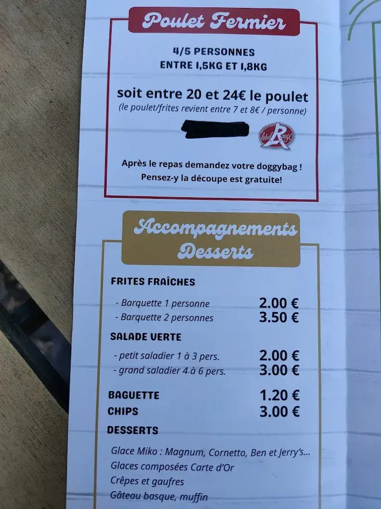 Menu_Rôtisserie Du Val De L'eyre_Mios_image_2