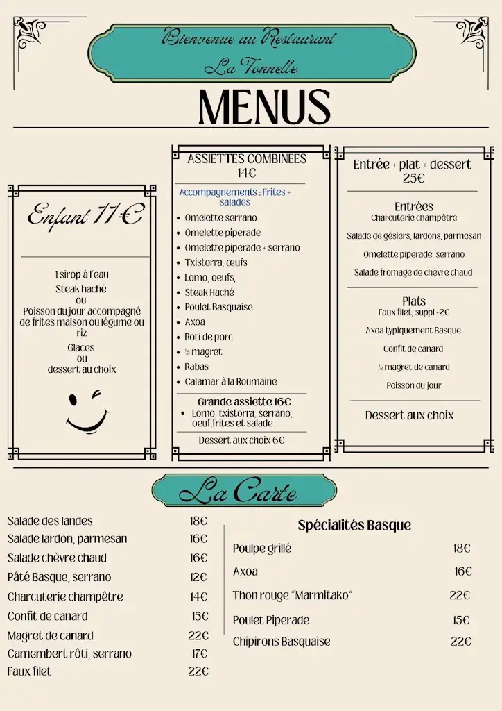 Menu_La Tonnelle, hotel restaurant_Mios_image_1