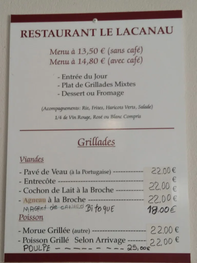 Menu_Restaurant Bar Le Lacanau_Mios_image_2