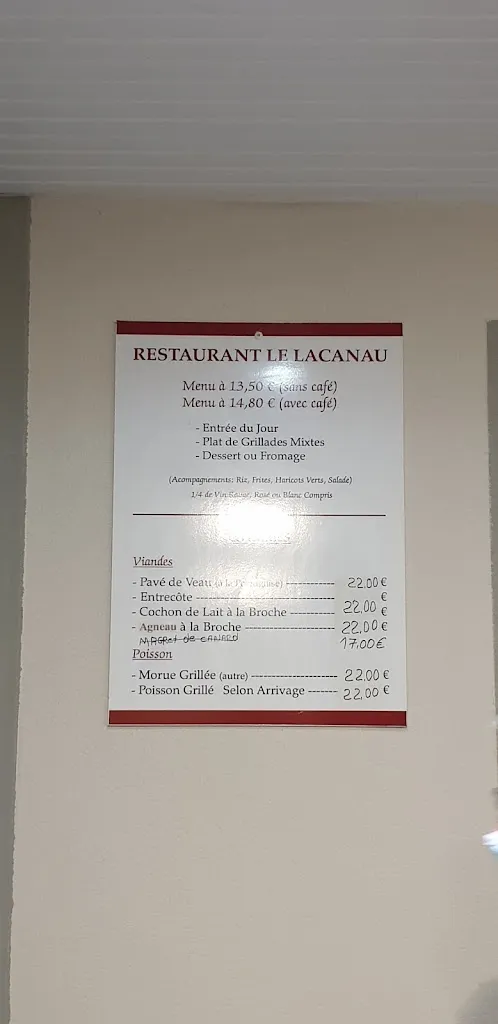 Menu_Restaurant Bar Le Lacanau_Mios_image_3