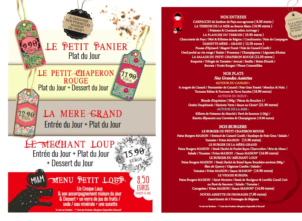 Menu_Le Petit Chaperon Rouge_Miramont-de-Guyenne_image_2