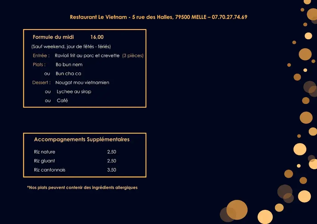 Menu_Le Vietnam_Melle_image_3