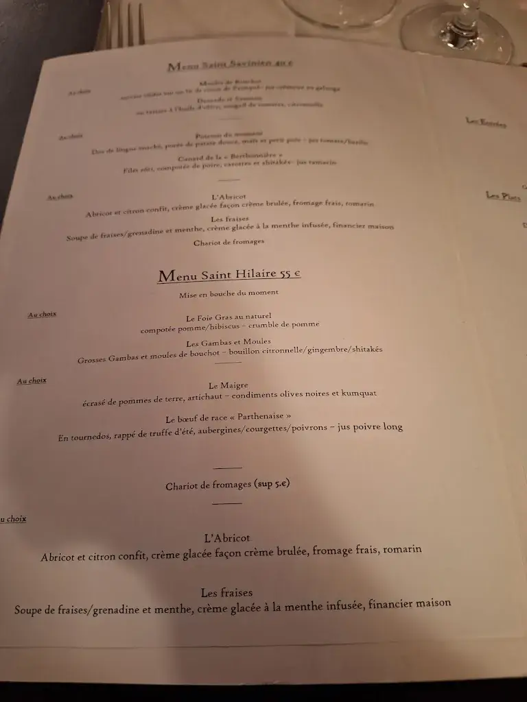 Menu_L'Argentière Restaurant_Melle_image_2