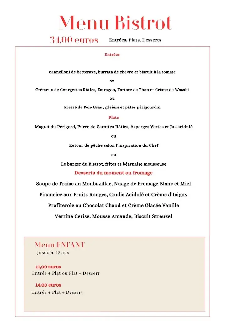 Menu_Le Bistrot de Malfourat_Monbazillac_image_1