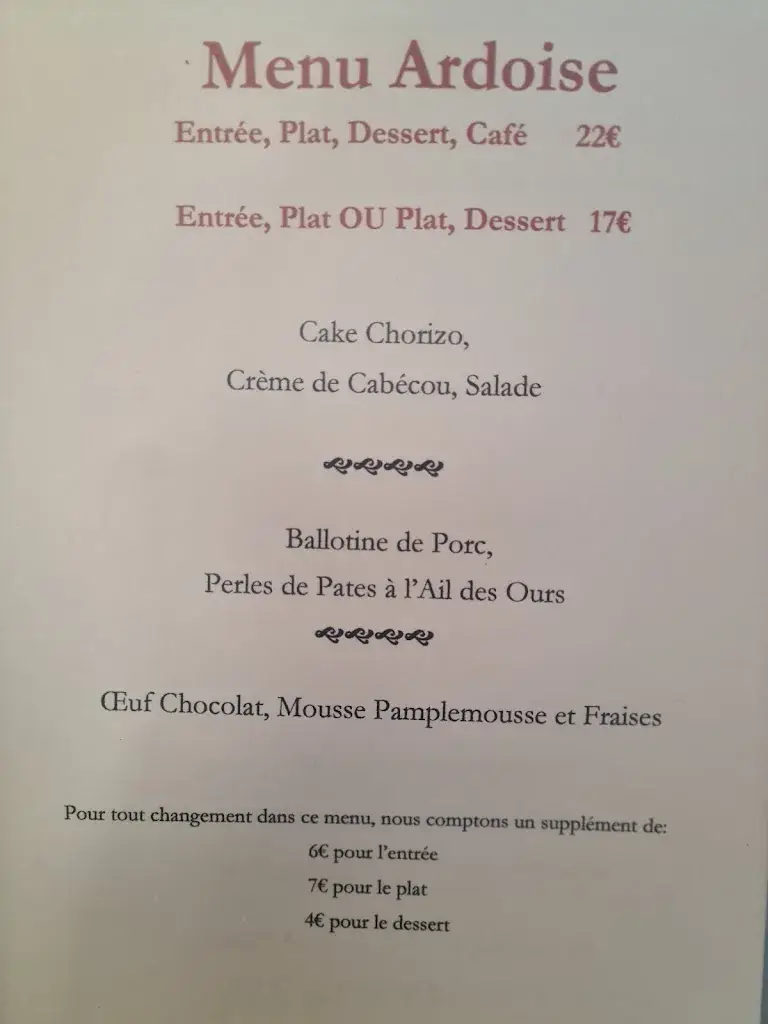 Menu_Le Bistrot de Malfourat_Monbazillac_image_4