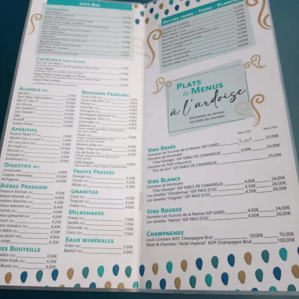 Menu_Le Bistrot de la Mer_Mimizan_image_2
