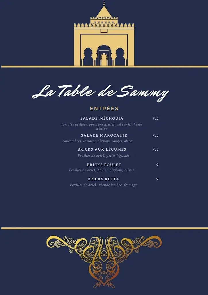 Menu_La Table de Sammy_Mimizan_image_4