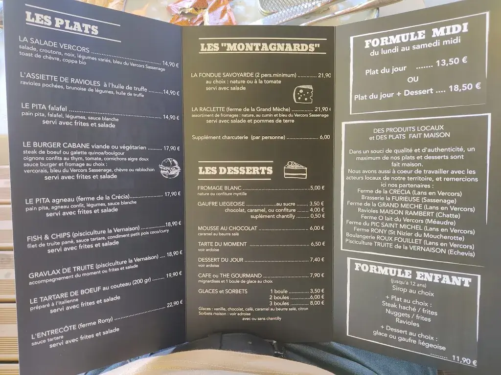 Menu_La Cabane de l'Aigle_Lans-en-Vercors_image_1