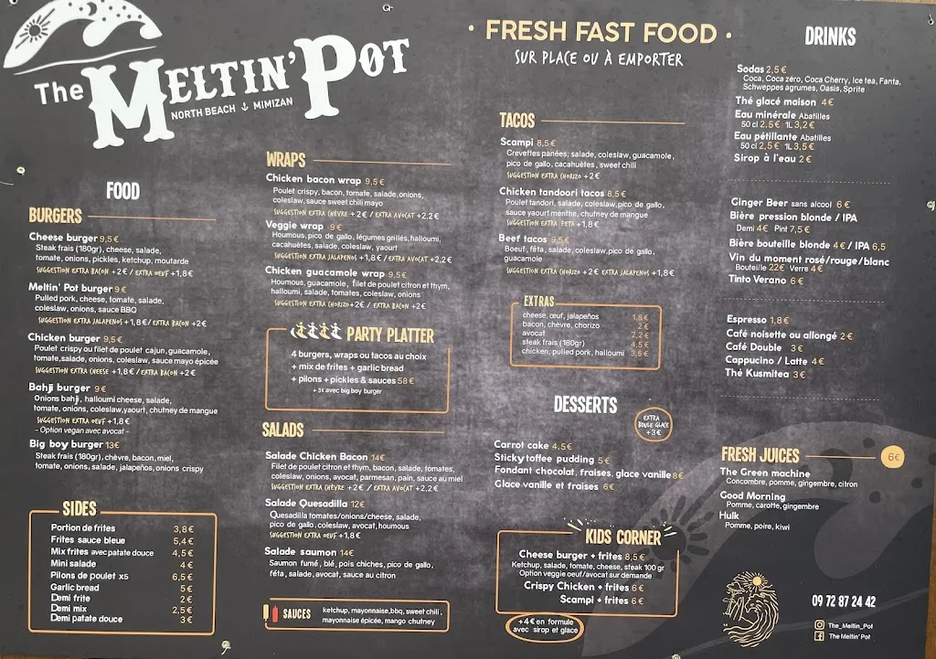 Menu_The Meltin' Pot_Mimizan_image_1