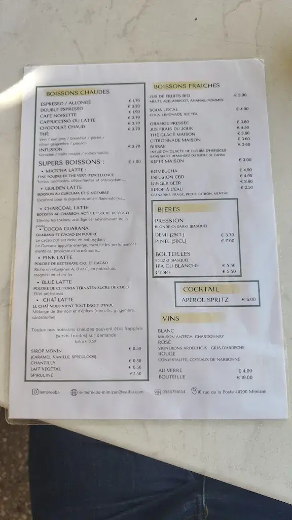 Menu_Le Mareeba_Mimizan_immagine_2