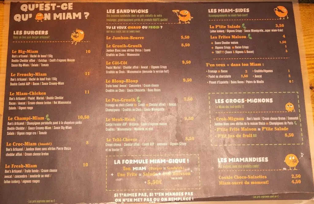 Menu_Le Miam Miam_Mimizan_image_1