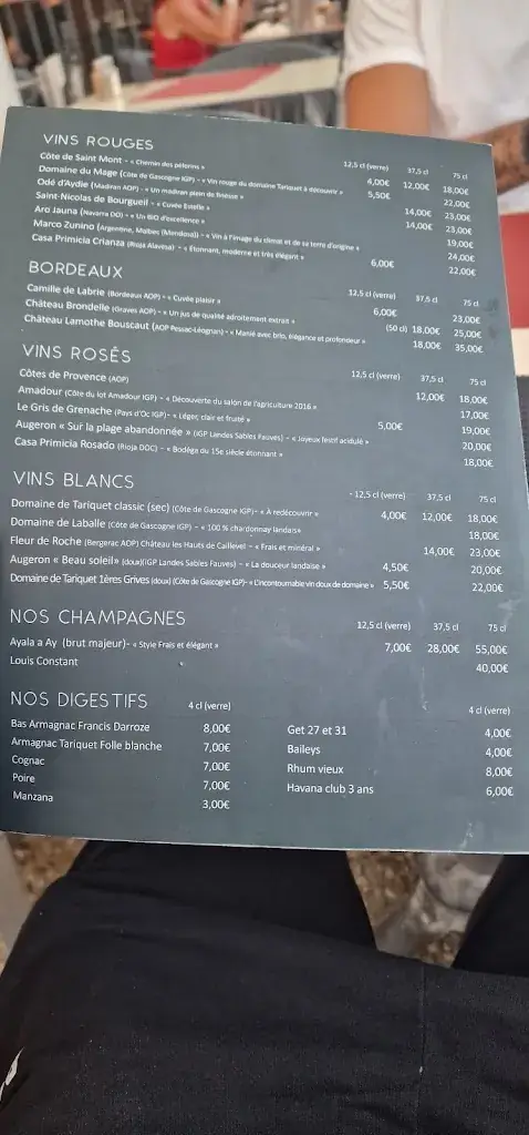 Menu_Le Garage Toqué_Mimizan_image_3