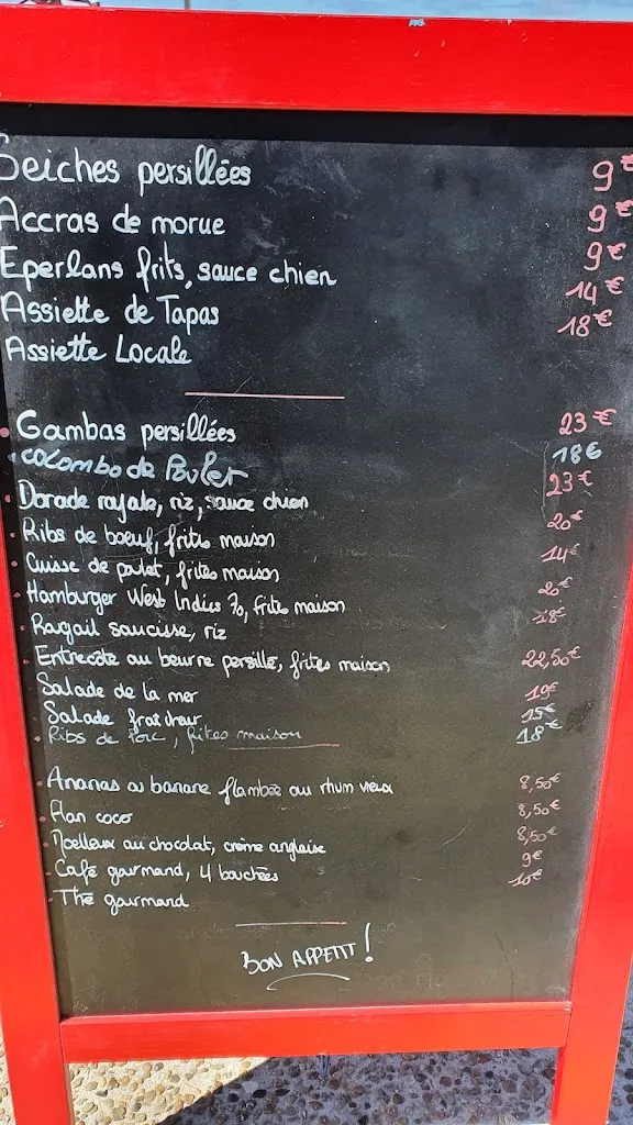 Menu_West Indies 70_Mimizan_image_1