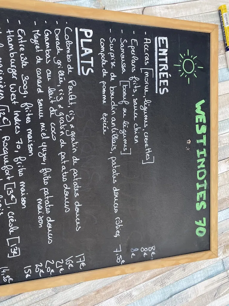 Menu_West Indies 70_Mimizan_image_3