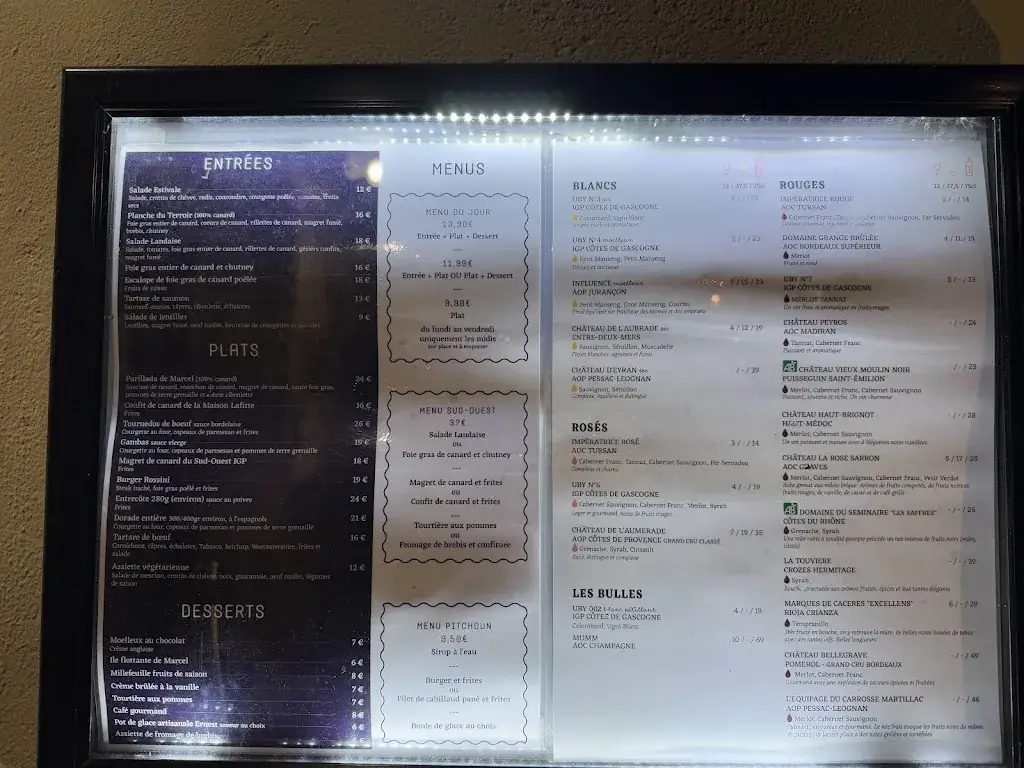 Menu_Bistrot de Marcel_Mont-de-Marsan_image_1