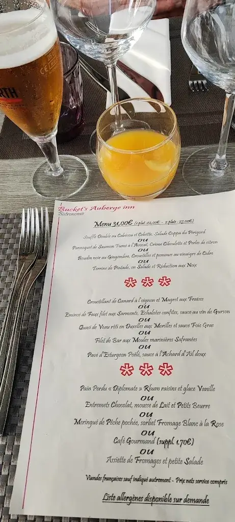 Menü_Bucket's Auberge Inn_Montazeau_Bild_4