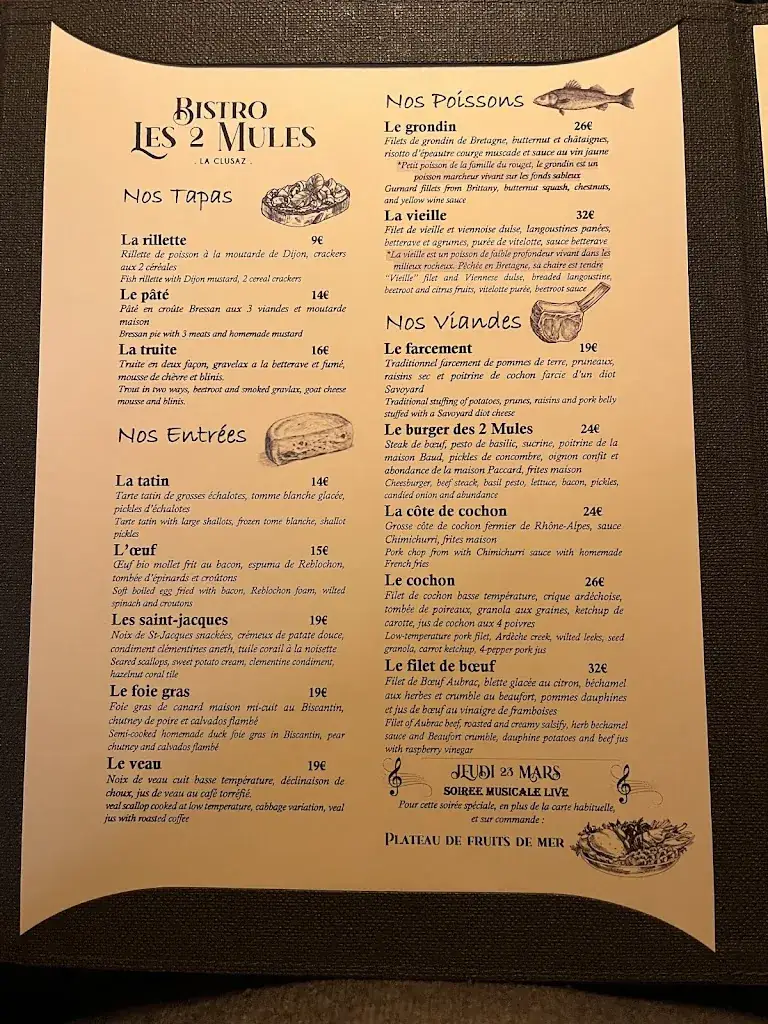 Menu_Les 2 mules - Restaurant La Clusaz_Clusaz_image_4