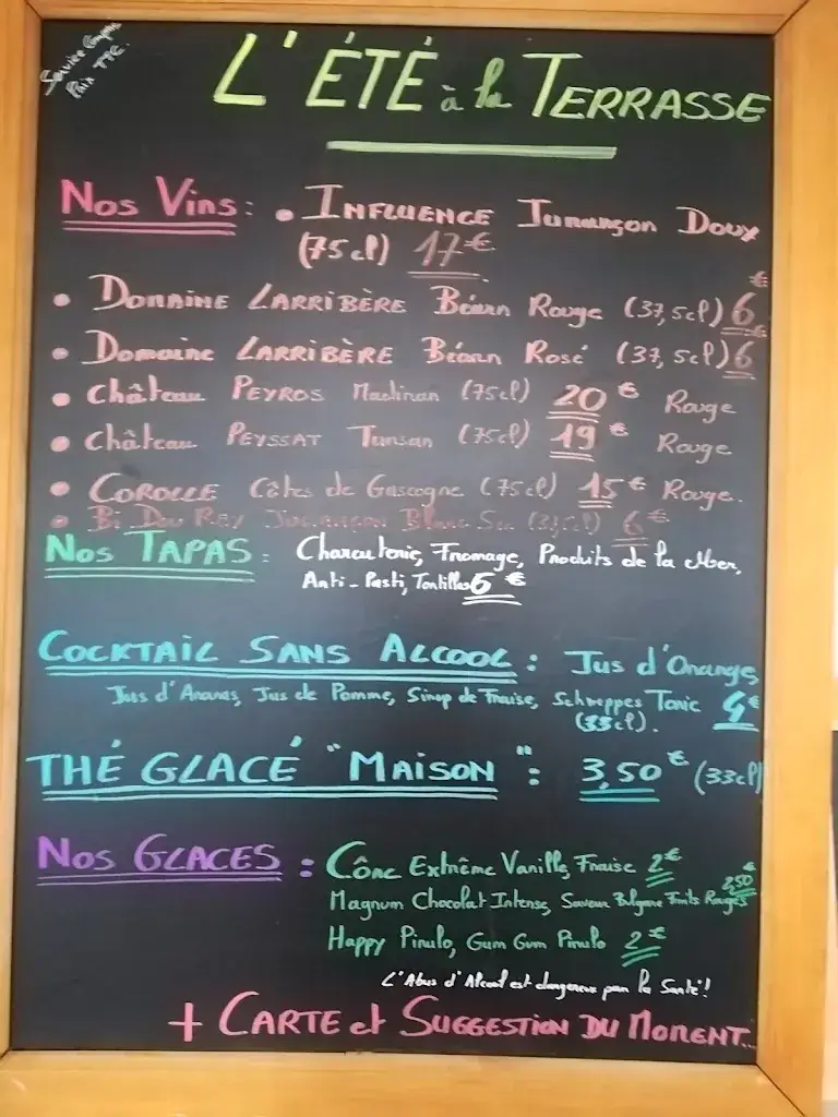 Menu_Restaurant Bar La Terrasse_Montfort-en-Chalosse_image_4